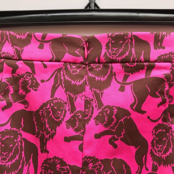 J. Crew Sleepy Lions Print No. 2 Pencil Skirt NEW - Picture 6 of 8